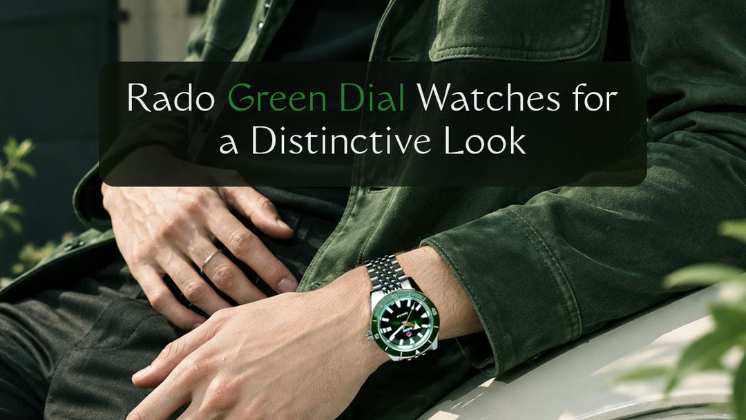 rado green dial watch