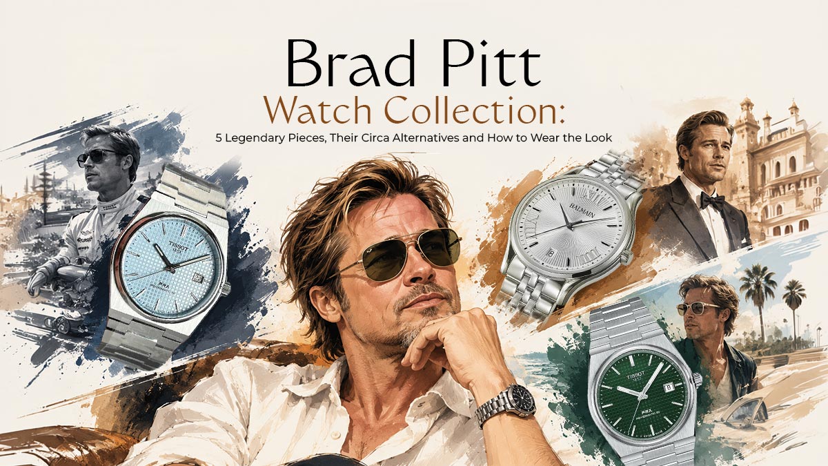 brad pitt watch collection