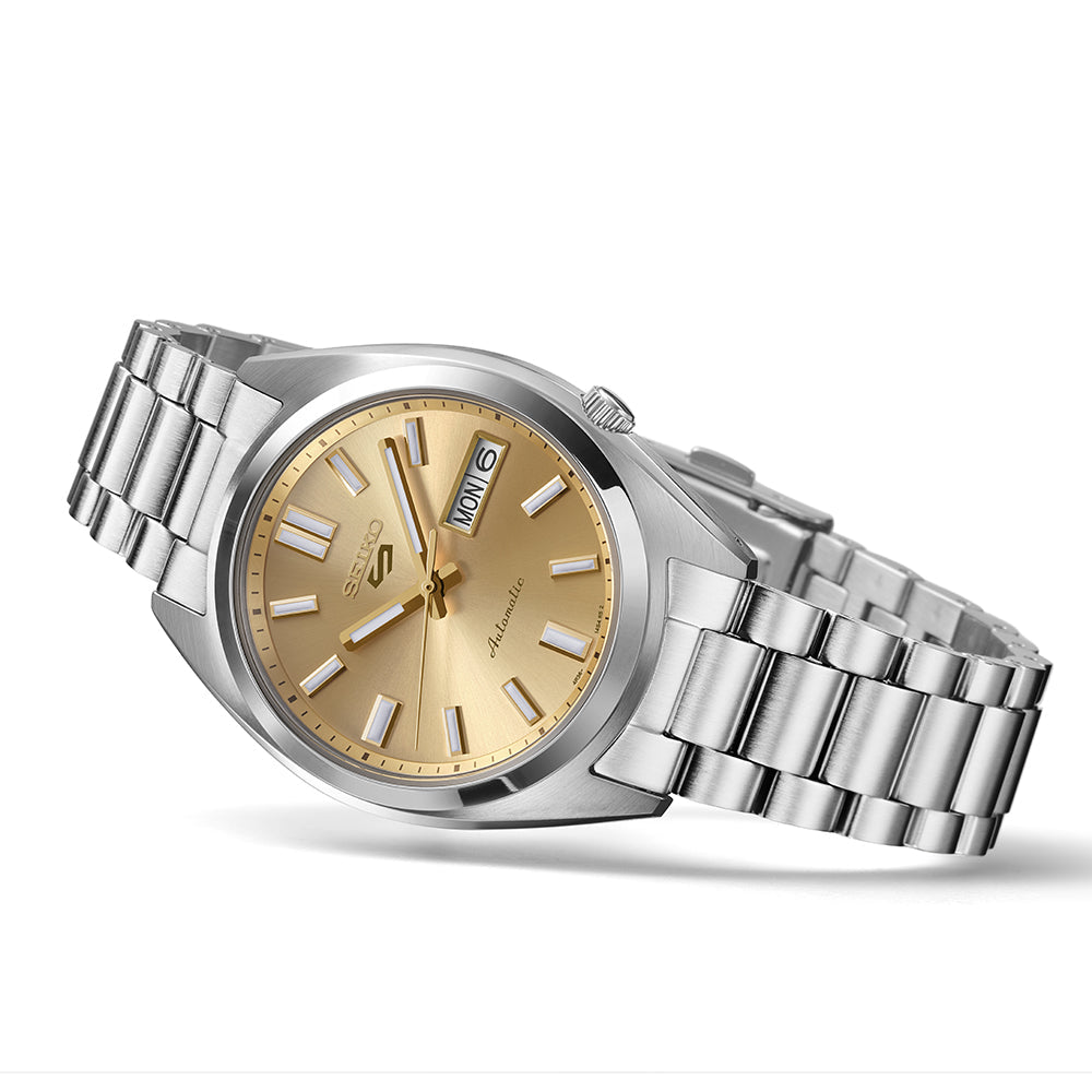 Seiko 5 Sports SNXS Vintage Gold Collection  in Gold Cufflinks SRPL59K1