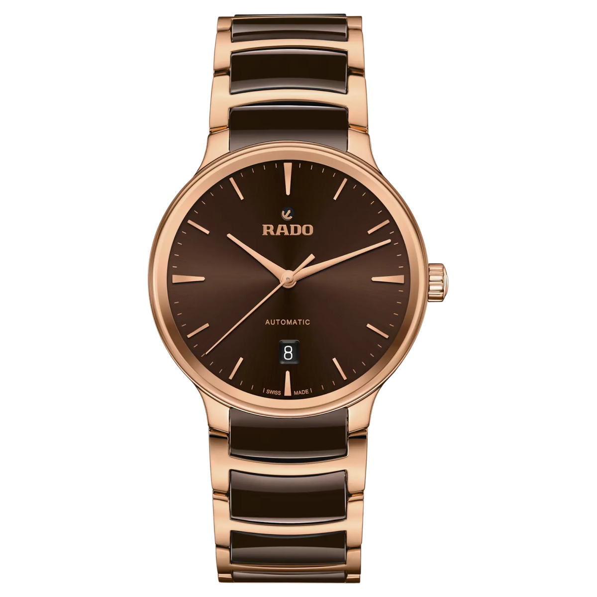 Rado Centrix Stainless Steel with Rose Gold PVD for Men R30017302