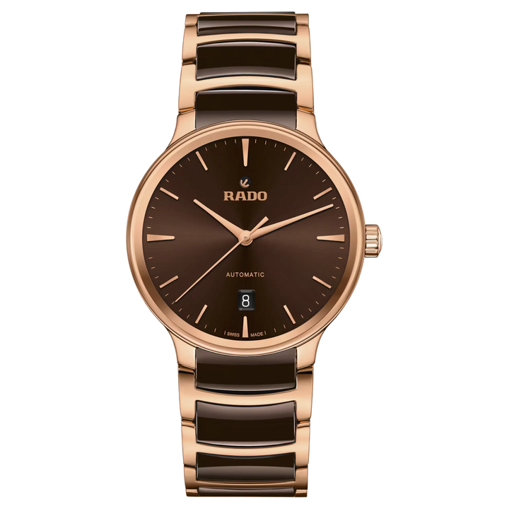 Rado Centrix Stainless Steel with Rose Gold PVD for Men R30017302