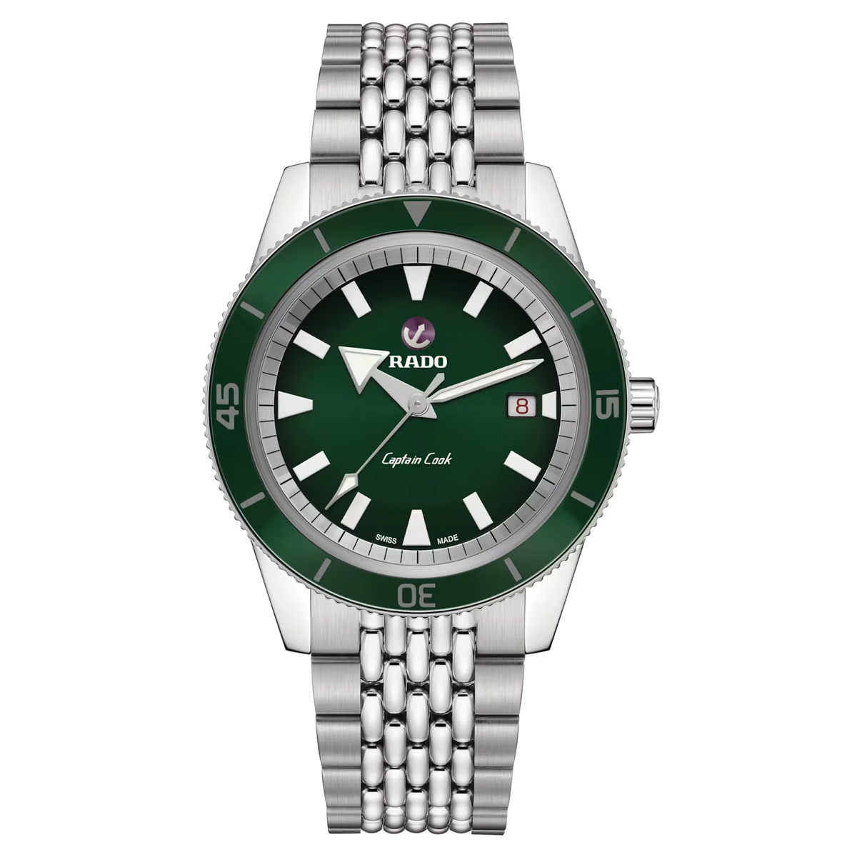 Rado Captain Cook Stainless Steel with Plasma High-Tech Ceramic Rotating Bezel Insert for Men R32505318