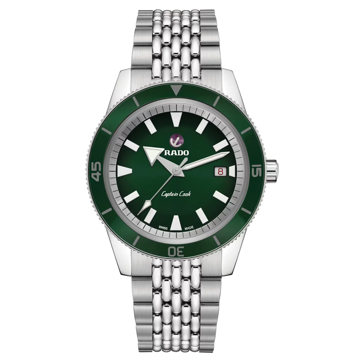 Rado Captain Cook Stainless Steel with Plasma High-Tech Ceramic Rotating Bezel Insert for Men R32505318