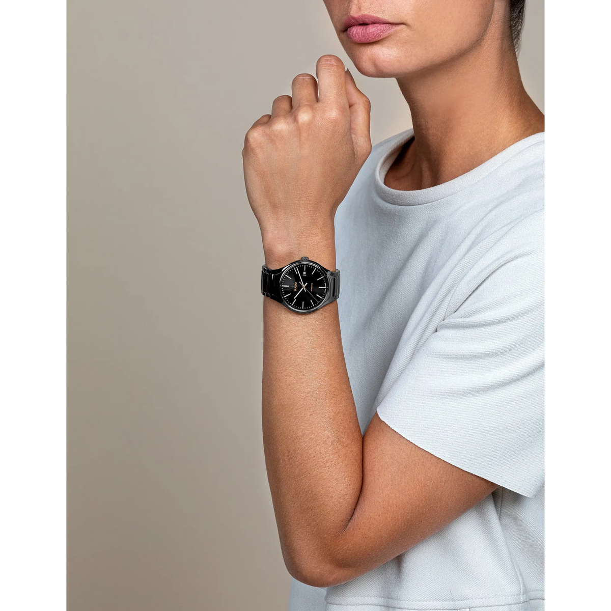 Rado True Round High-Tech Ceramic & Titanium / PVD for Men R27056162