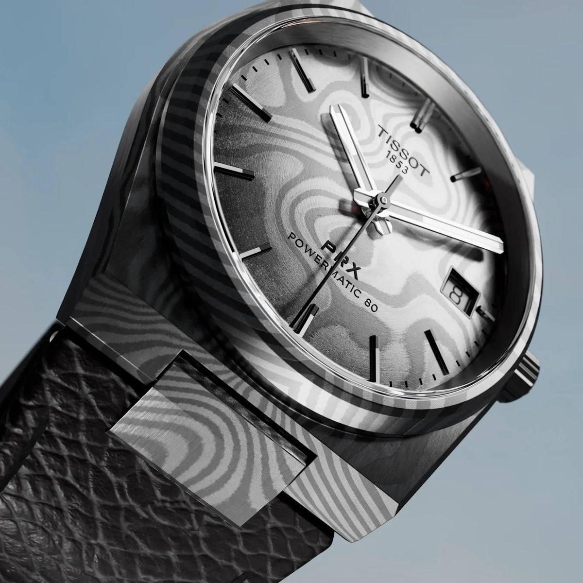 Tissot PRX Damascus Steel for Unisex T1378079608100