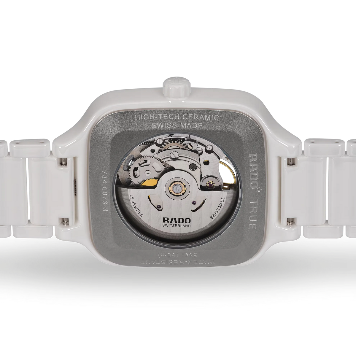 Rado True Square White High-Tech Ceramic for Unisex R27073702