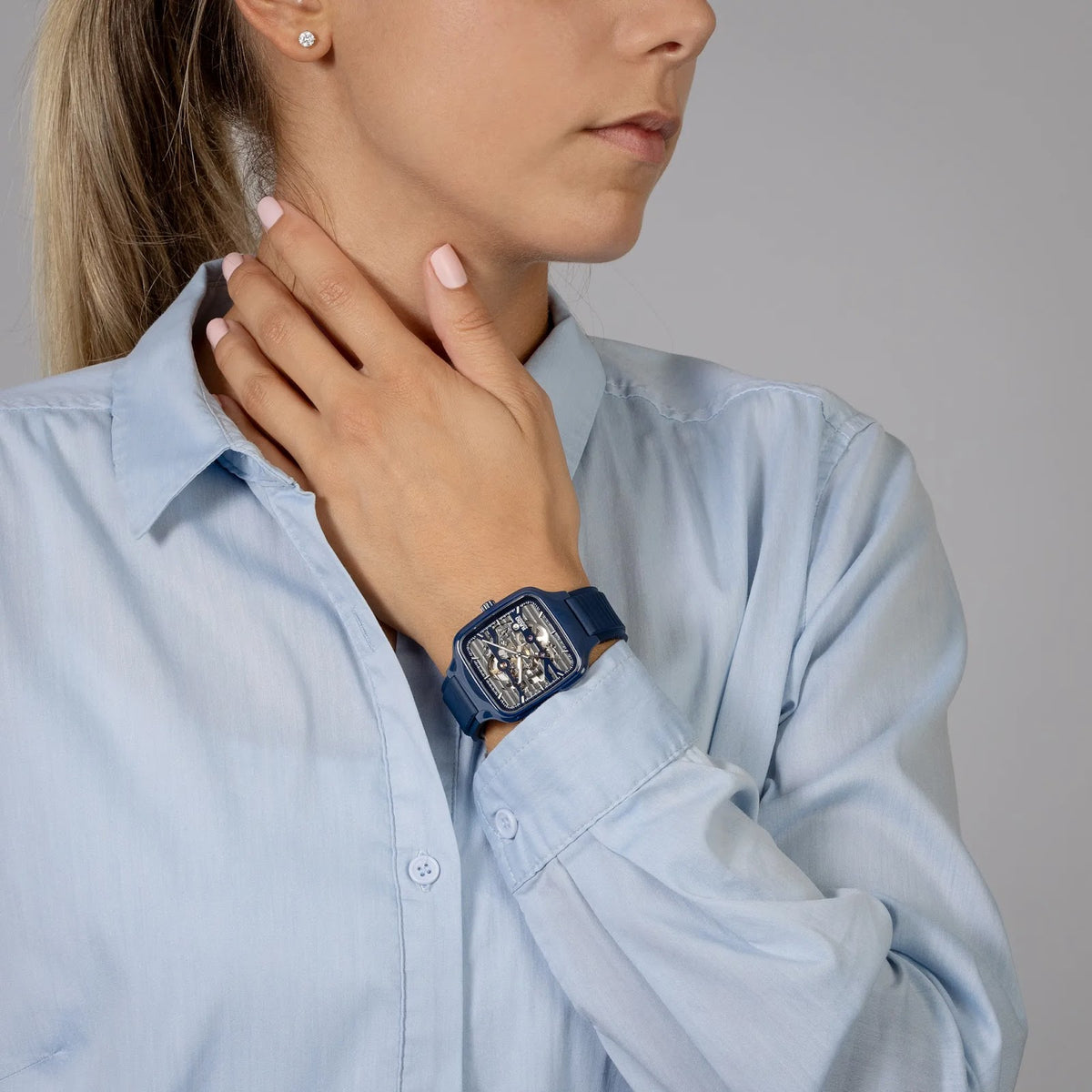 Rado True Square Navy Blue High-Tech Ceramic for Unisex R27178205