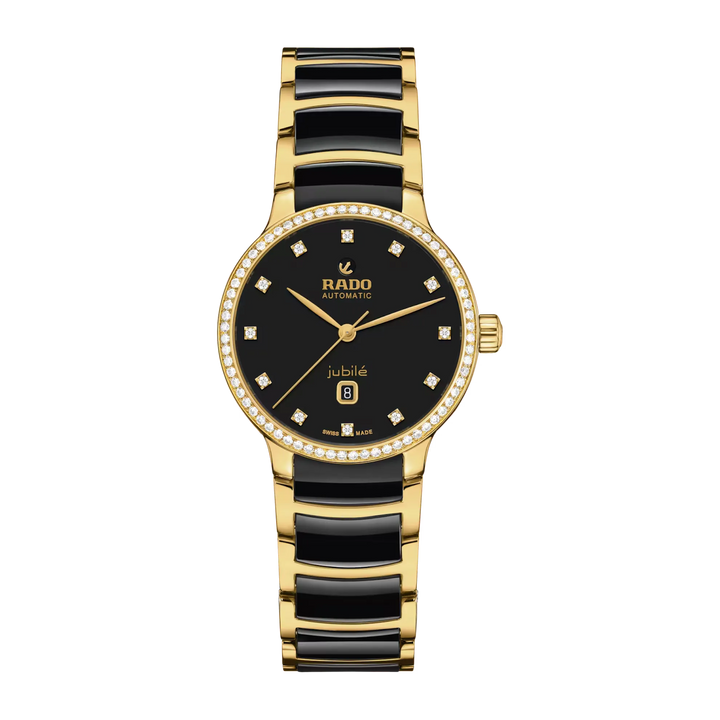 Rado Centrix Stainless Steel with Yellow Gold PVD for Women R30227702