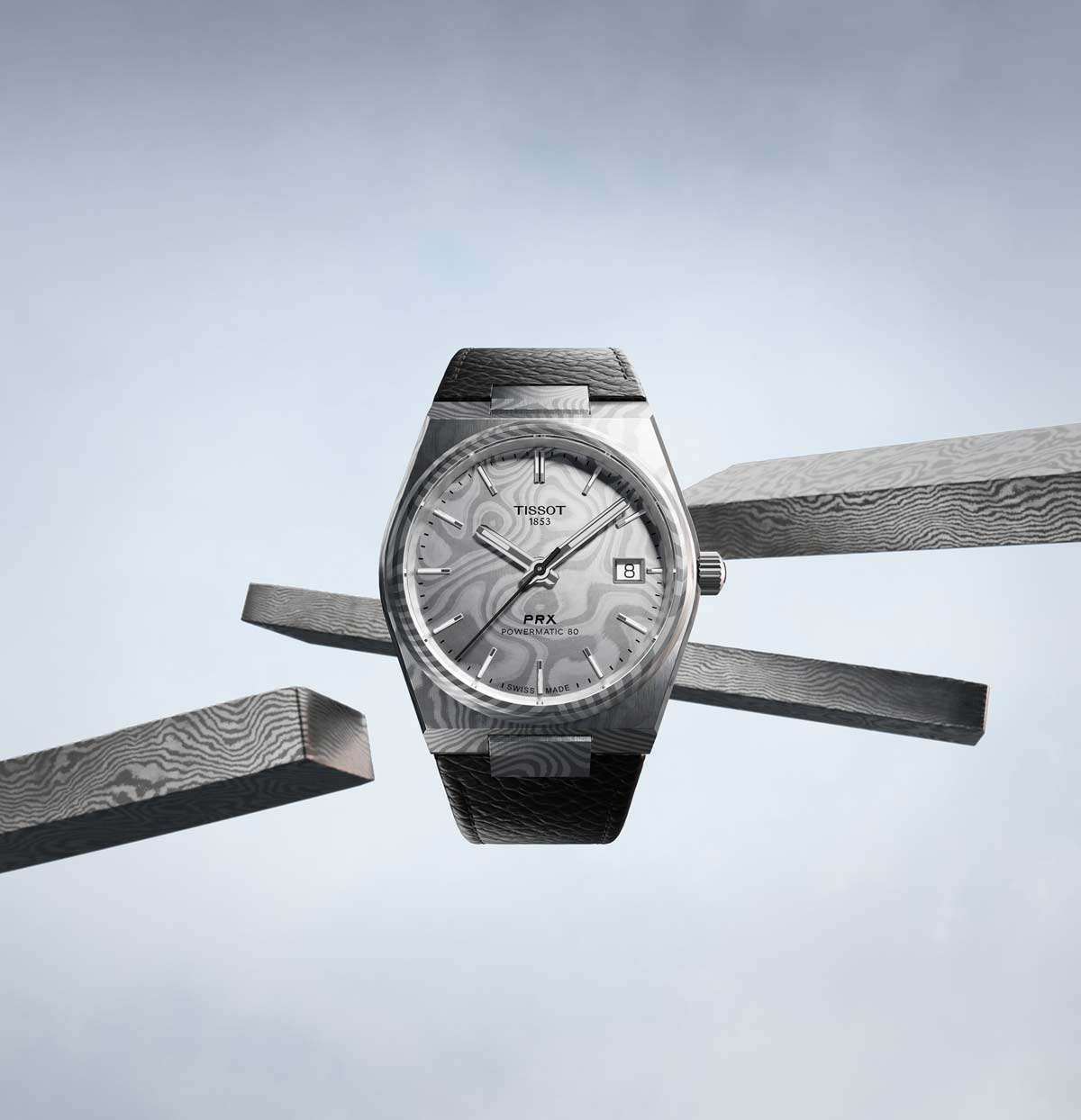 Tissot PRX Damascus Steel for Unisex T1378079608100