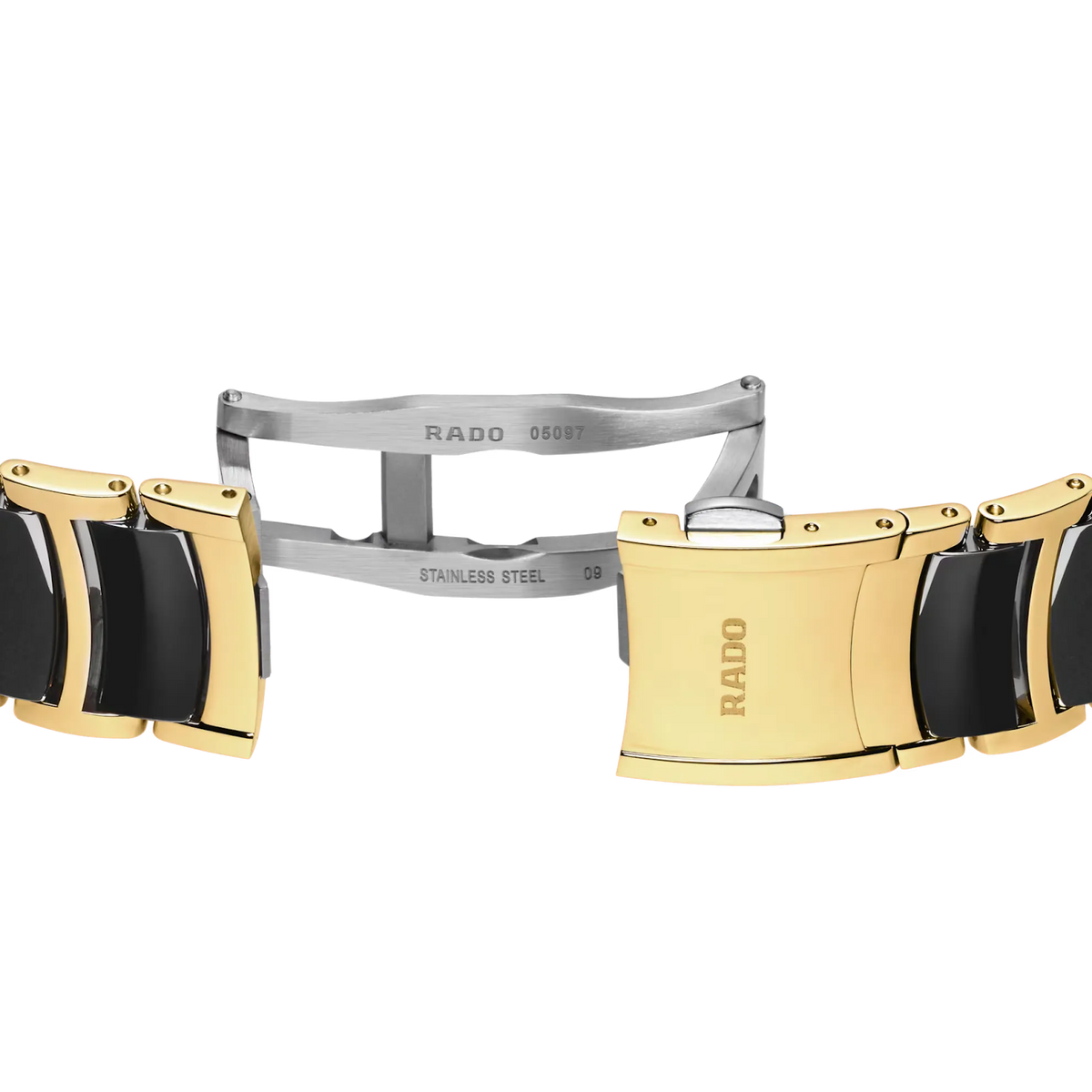 Rado Centrix Stainless Steel with Yellow Gold PVD for Women R30039712