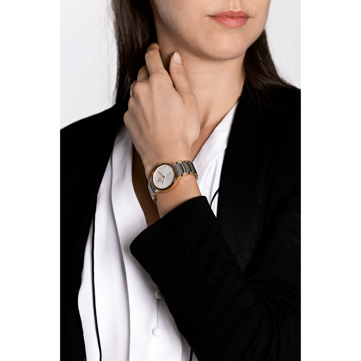 Rado Centrix Stainless Steel with Rose Gold PVD for Unisex R30019742