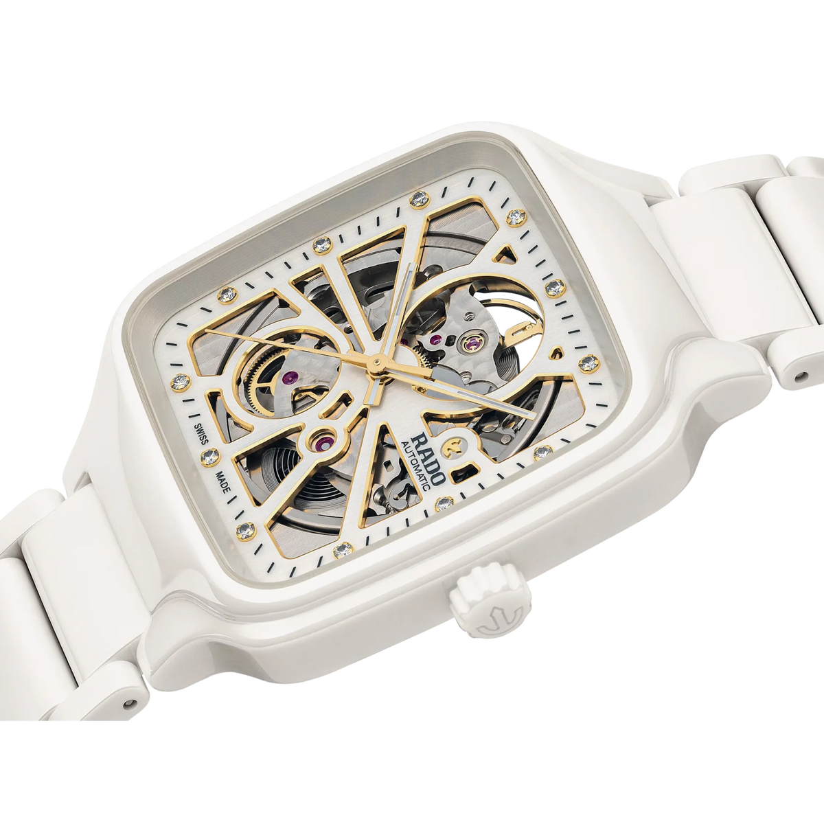 Rado True Square White High-Tech Ceramic for Unisex R27073702