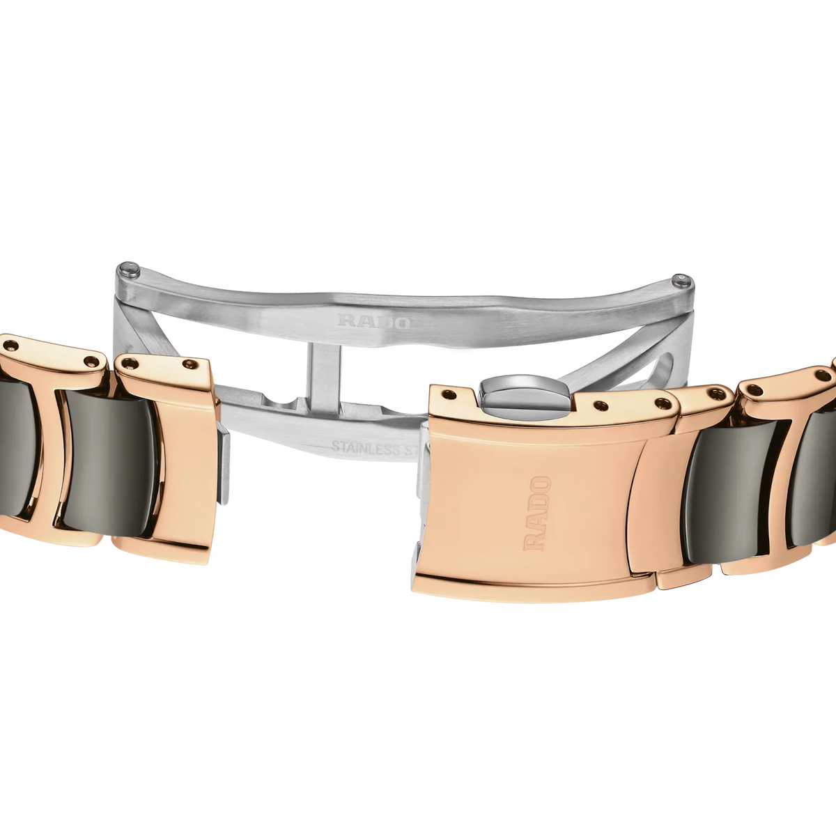 Rado Centrix Stainless Steel with Rose Gold PVD for Women R30019722