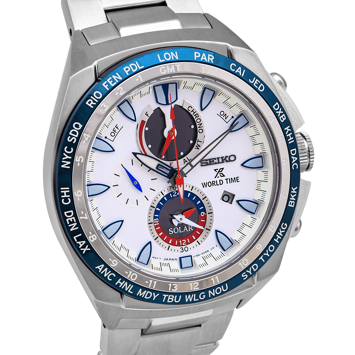Prospex World Time Solar Chronograph Watch