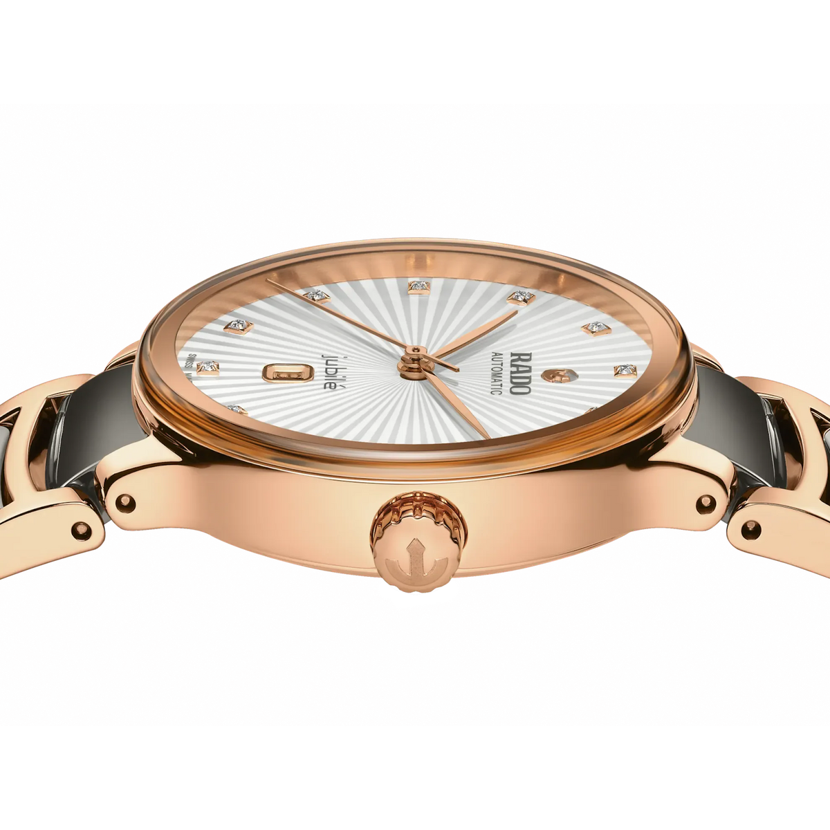 Rado Centrix Stainless Steel with Rose Gold PVD for Unisex R30019742