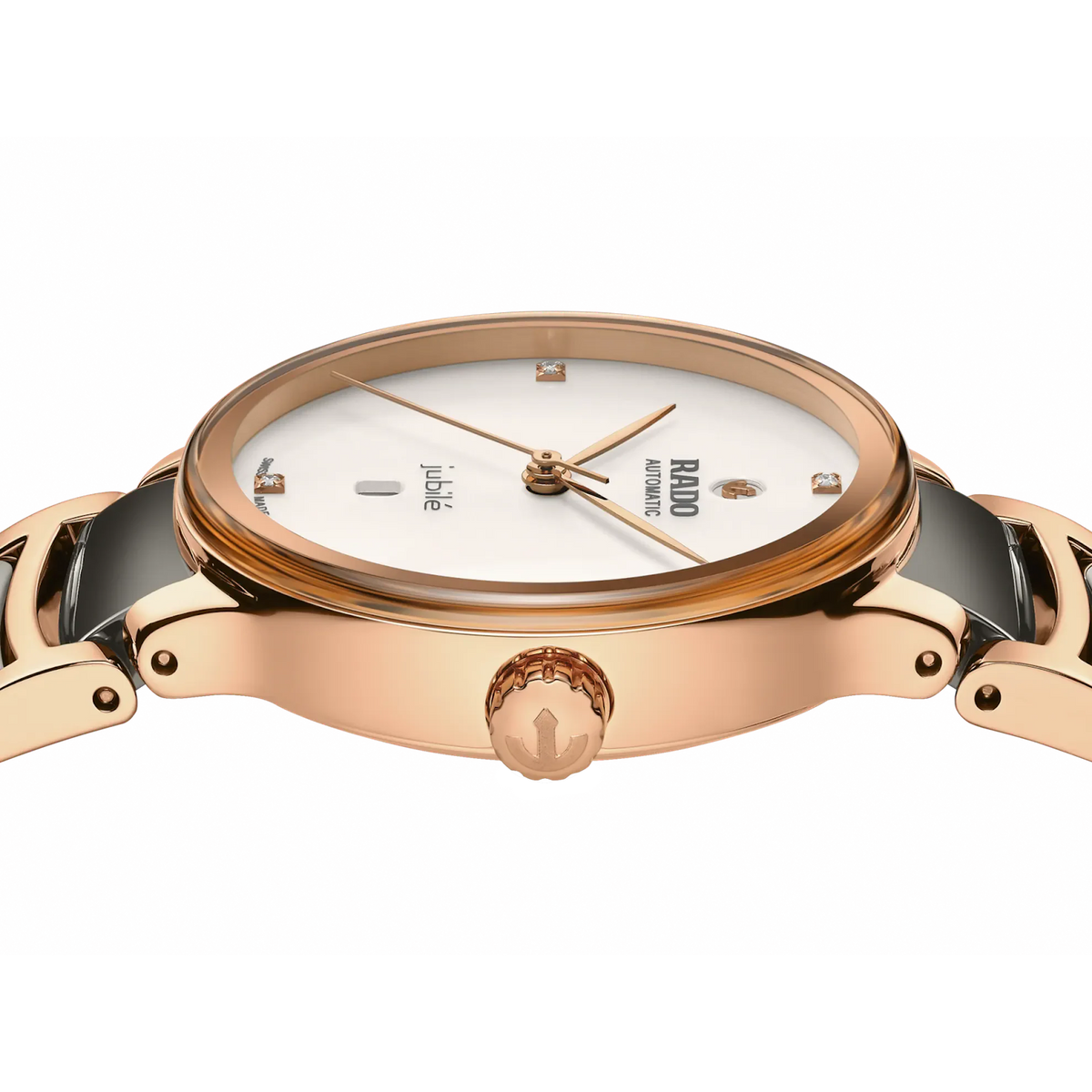 Rado Centrix Stainless Steel with Rose Gold PVD for Women R30019722