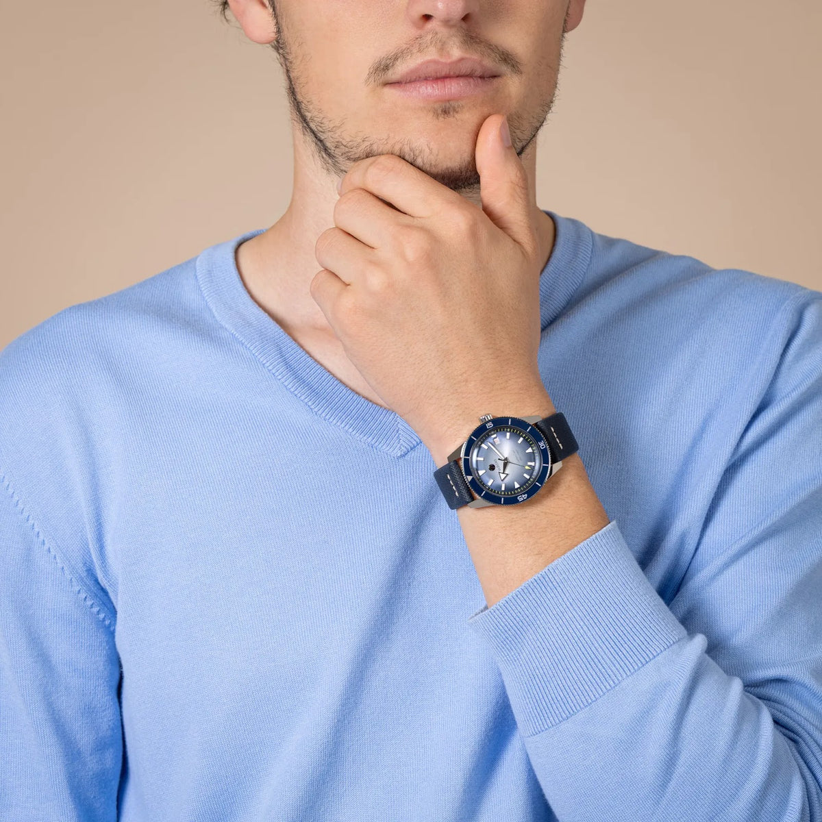Rado Captain Cook Bronze Case with Blue High-Tech Ceramic Rotating Bezel Insert for Men R32154208