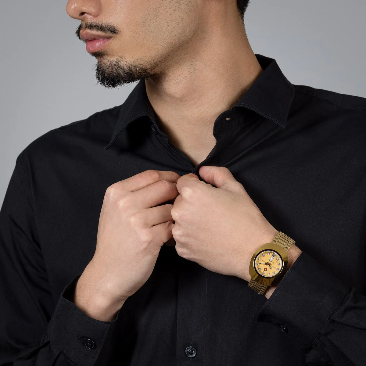 Rado DiaStar Original CVD-Coated Hardmetal, Stainless Steel & Yellow Gold for Men R12413493
