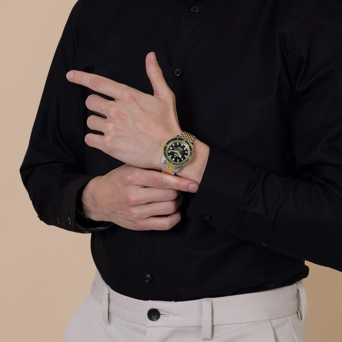 Rado Captain Cook Stainless Steel Yellow Gold for Men R32225313