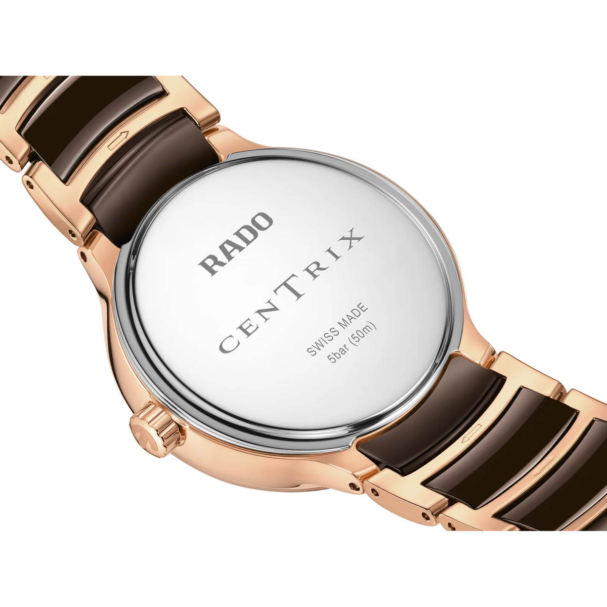 Rado Centrix Stainless Steel with Rose Gold PVD for Women R30232902