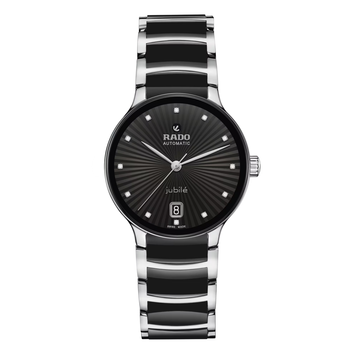 Rado Centrix Stainless Steel with Rose Gold & High-Tech Ceramic for Unisex R30031742