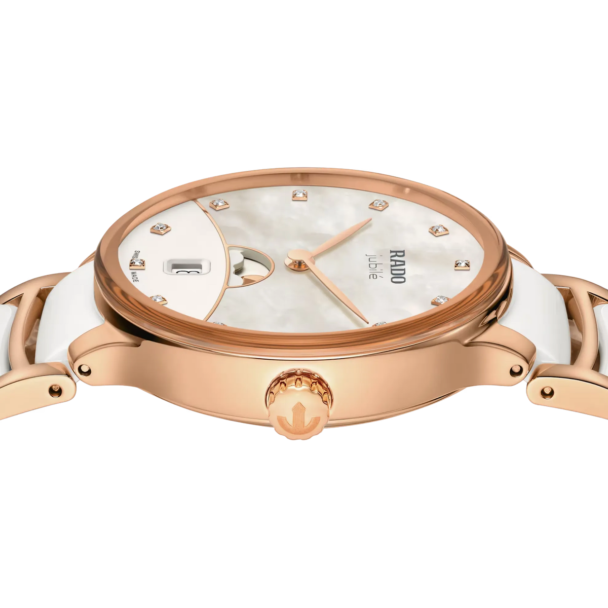 Rado Centrix Stainless Steel with Rose Gold PVD for Women R30232922