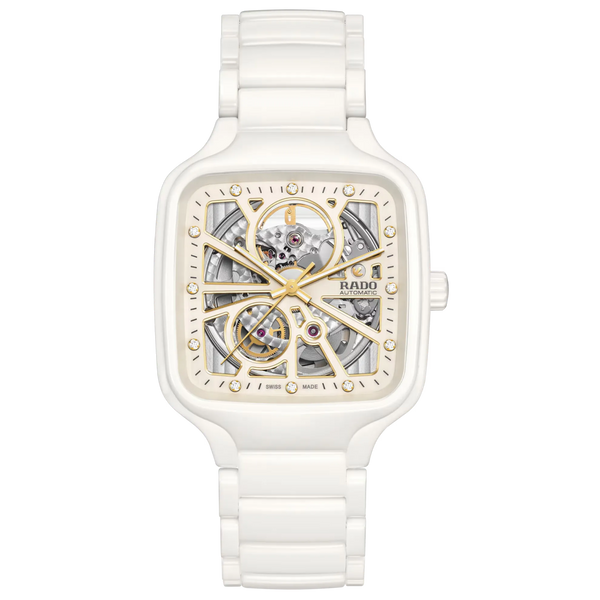 Rado True Square White High-Tech Ceramic for Unisex R27073702