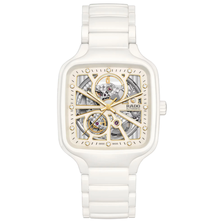 Rado True Square White High-Tech Ceramic for Unisex R27073702