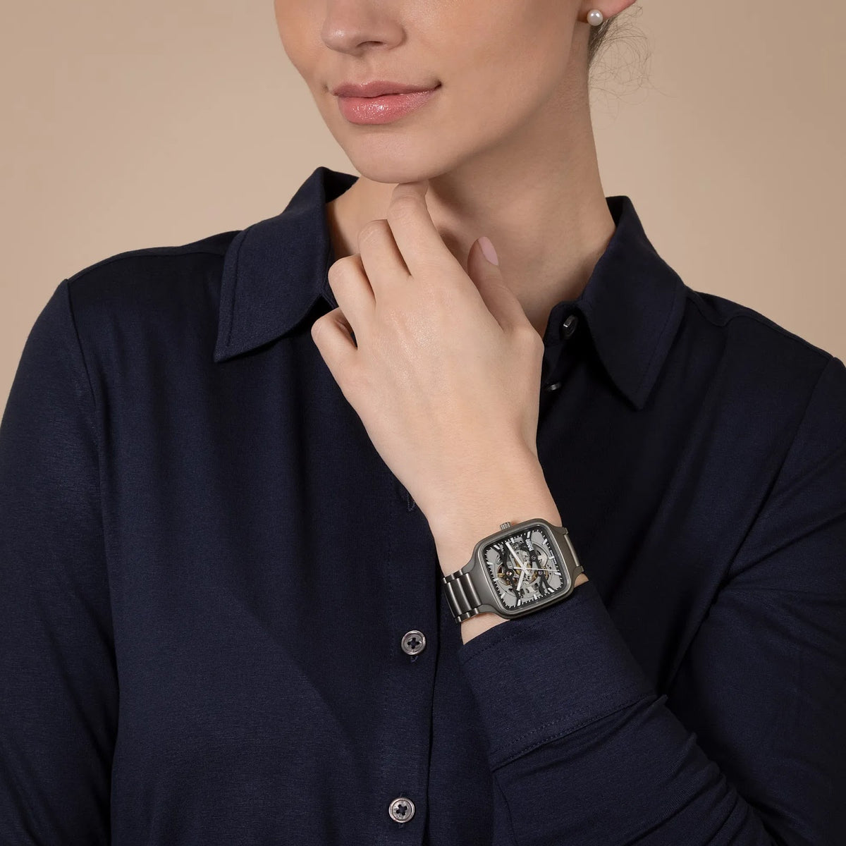 Rado True Square Plasma High-Tech Ceramic for Unisex R27196152