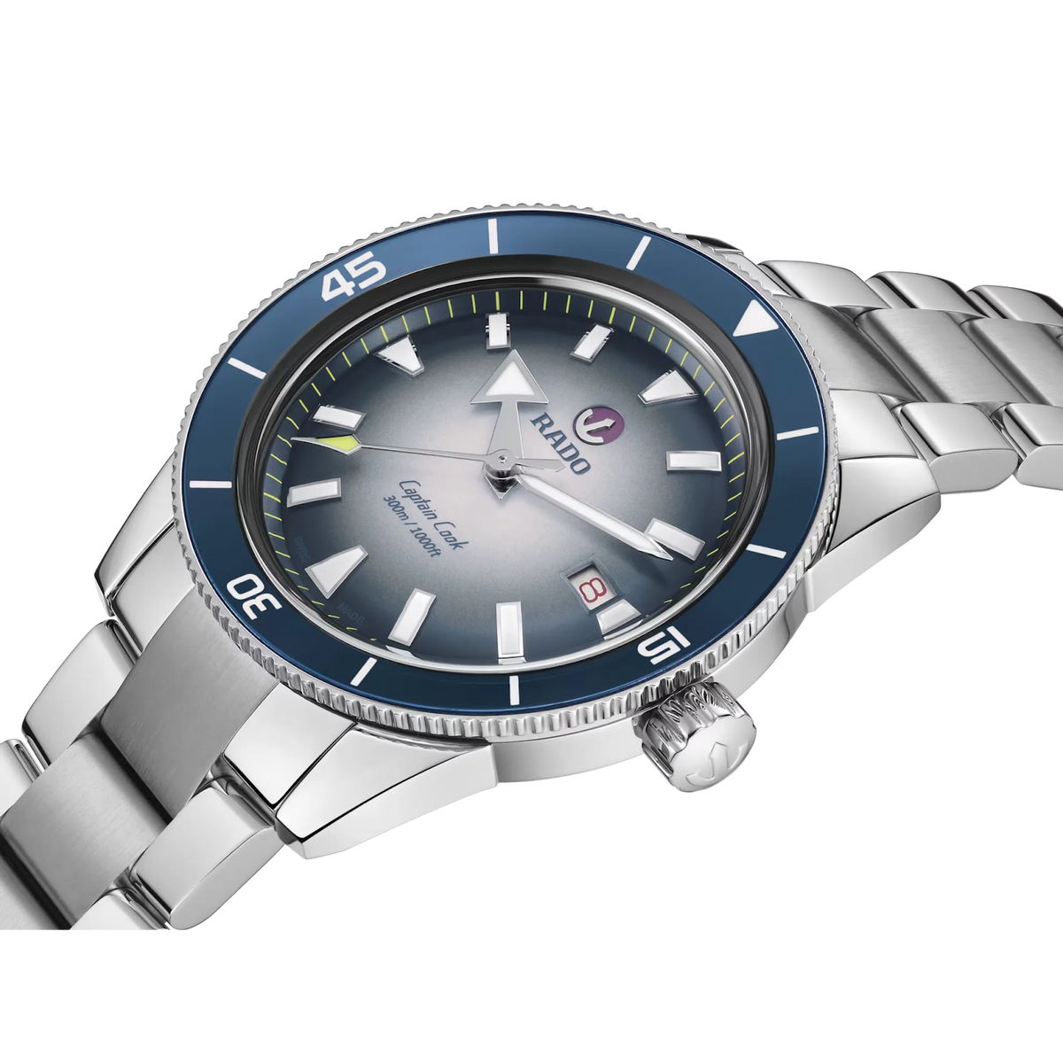 Rado Captain Cook Bronze Case with Blue High-Tech Ceramic Rotating Bezel Insert for Men R32154208