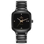 Rado True Square Black High-Tech Ceramic, Titanium / PVD for Unisex R27078722