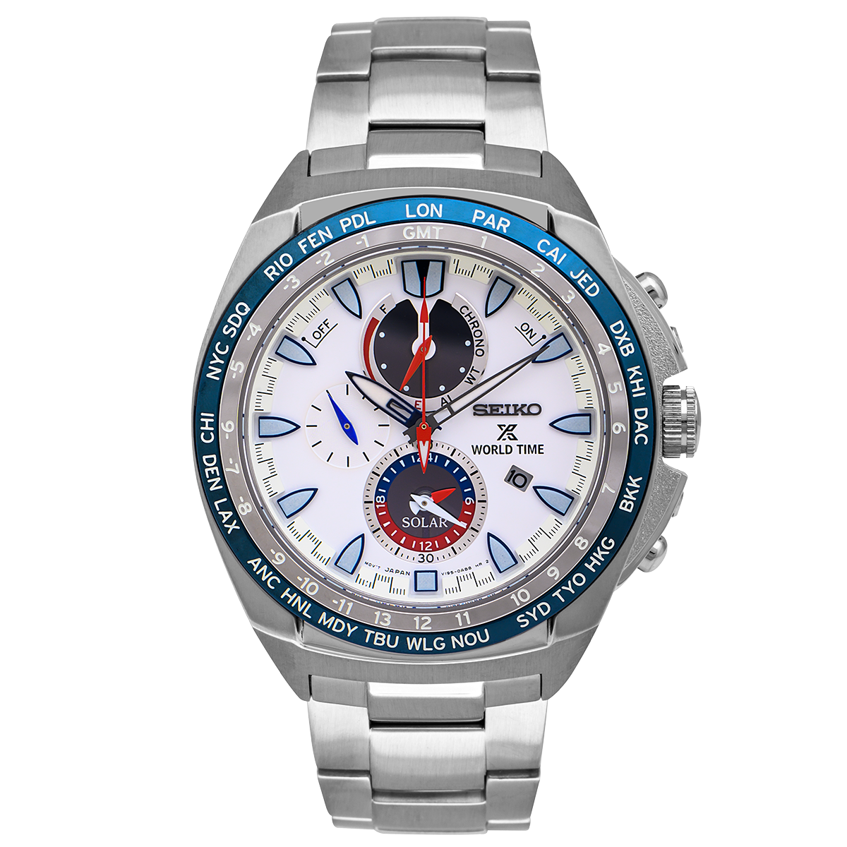 Prospex World Time Solar Chronograph Watch
