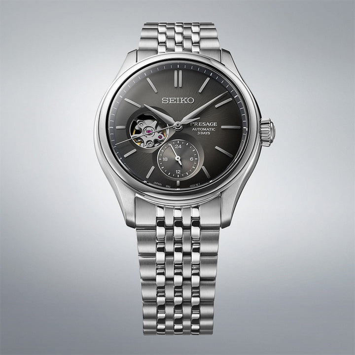 Seiko Presage Classic Series ‘Sumi-iro’ Open heart