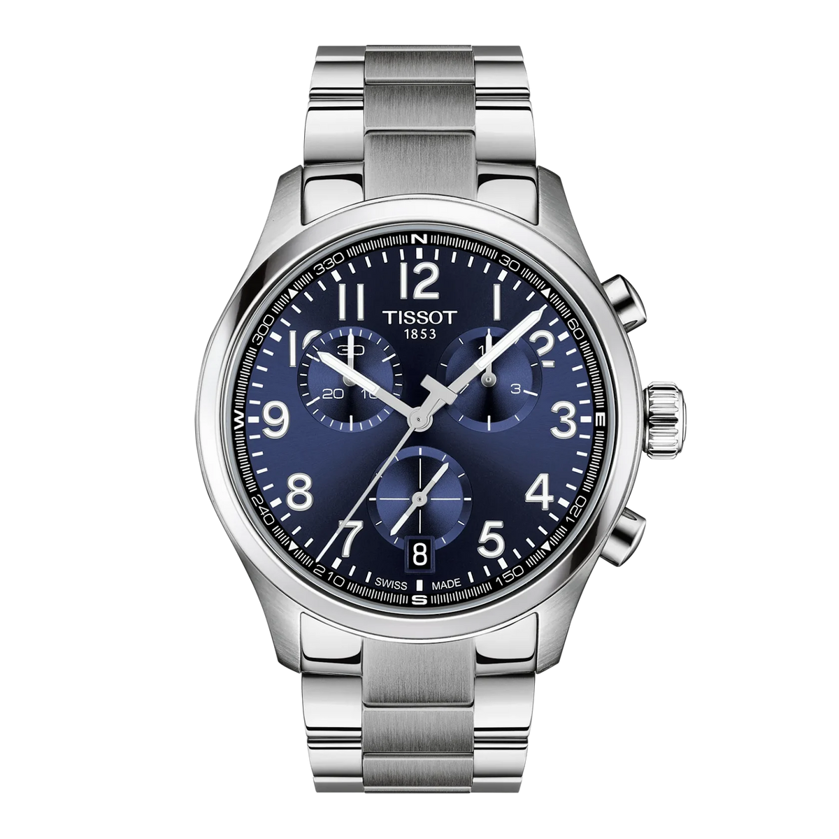 Tissot Chrono XL Classic 316L stainless steel case for Men T1164171104200