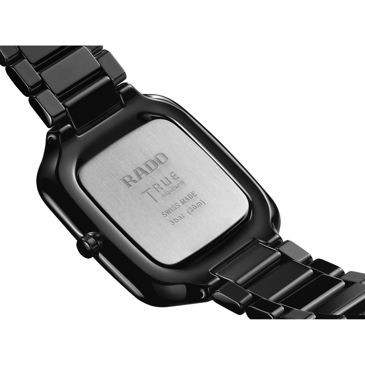 Rado True Square Black High-Tech Ceramic for Unisex R27054152
