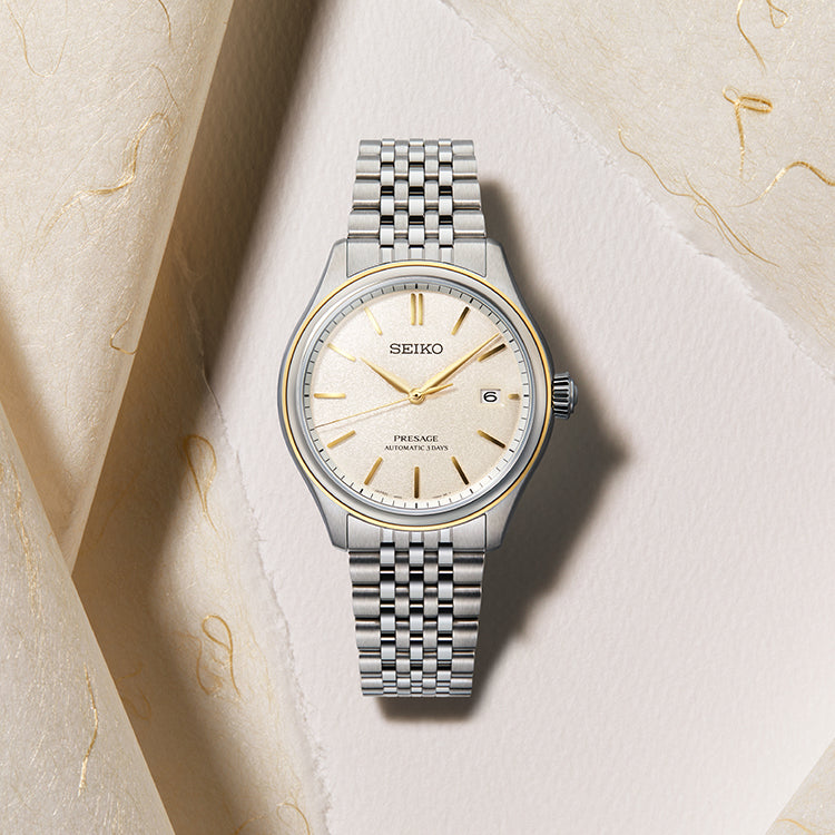 Seiko Presage Classic Series in Delicate Cream Silk