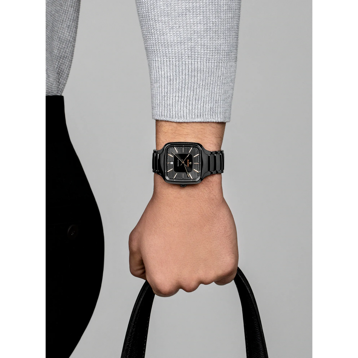 Rado True Square Plasma High-Tech Ceramic & Titanium for Unisex R27077102
