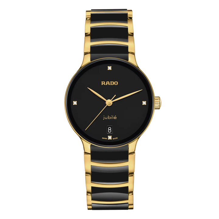 Rado Centrix Stainless Steel with Yellow Gold PVD for Women R30039712