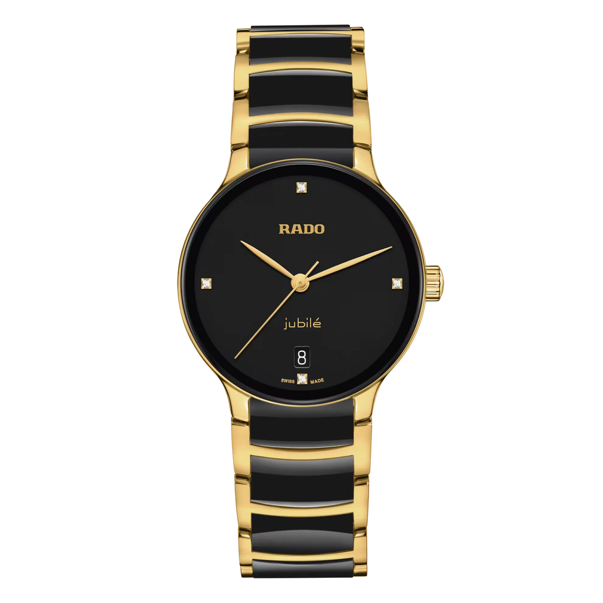 Rado Centrix Stainless Steel with Yellow Gold PVD for Women R30039712