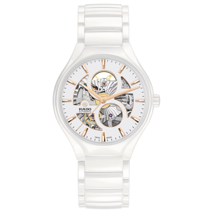 Rado True Round White High-Tech Ceramic for Unisex R27115012