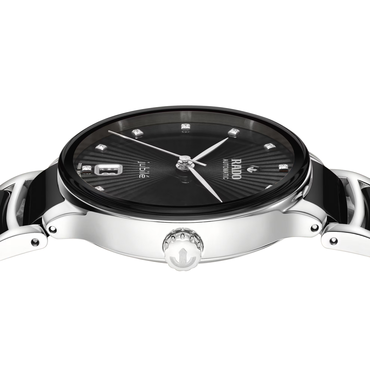 Rado Centrix Stainless Steel with Rose Gold & High-Tech Ceramic for Unisex R30031742