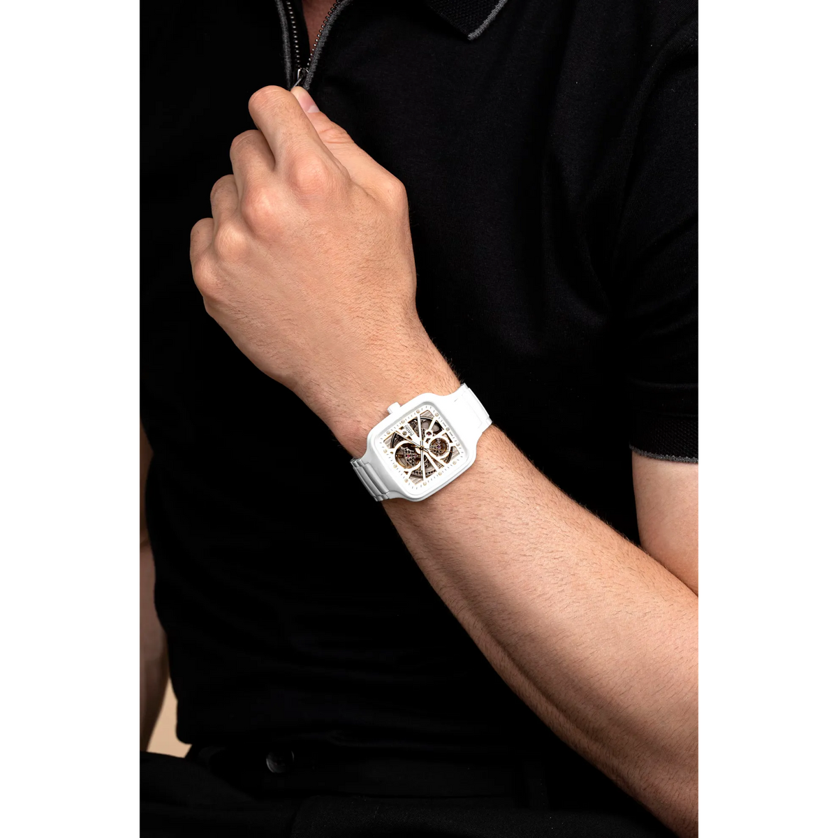 Rado True Square White High-Tech Ceramic for Unisex R27073702