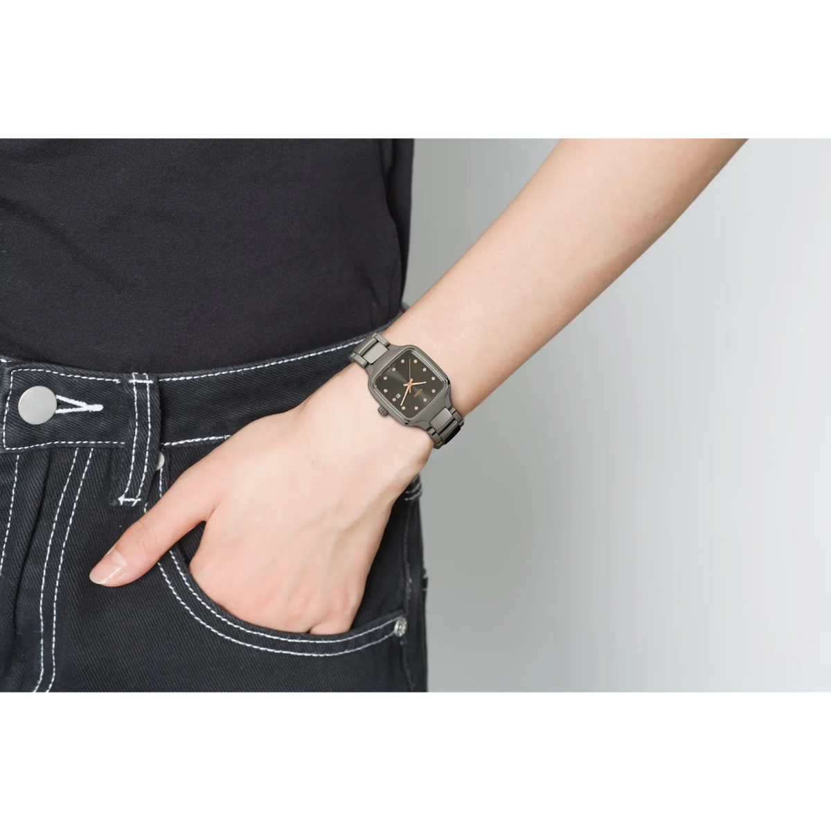 Rado True Square Plasma High-Tech Ceramic & Titanium for Women R27079702