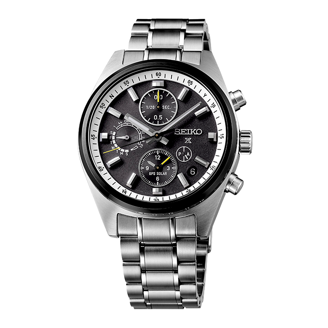 Seiko Prospex GPS Solar Chronograph Speedtimer in Black