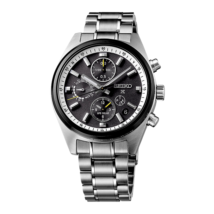 Seiko Prospex GPS Solar Chronograph Speedtimer in Black