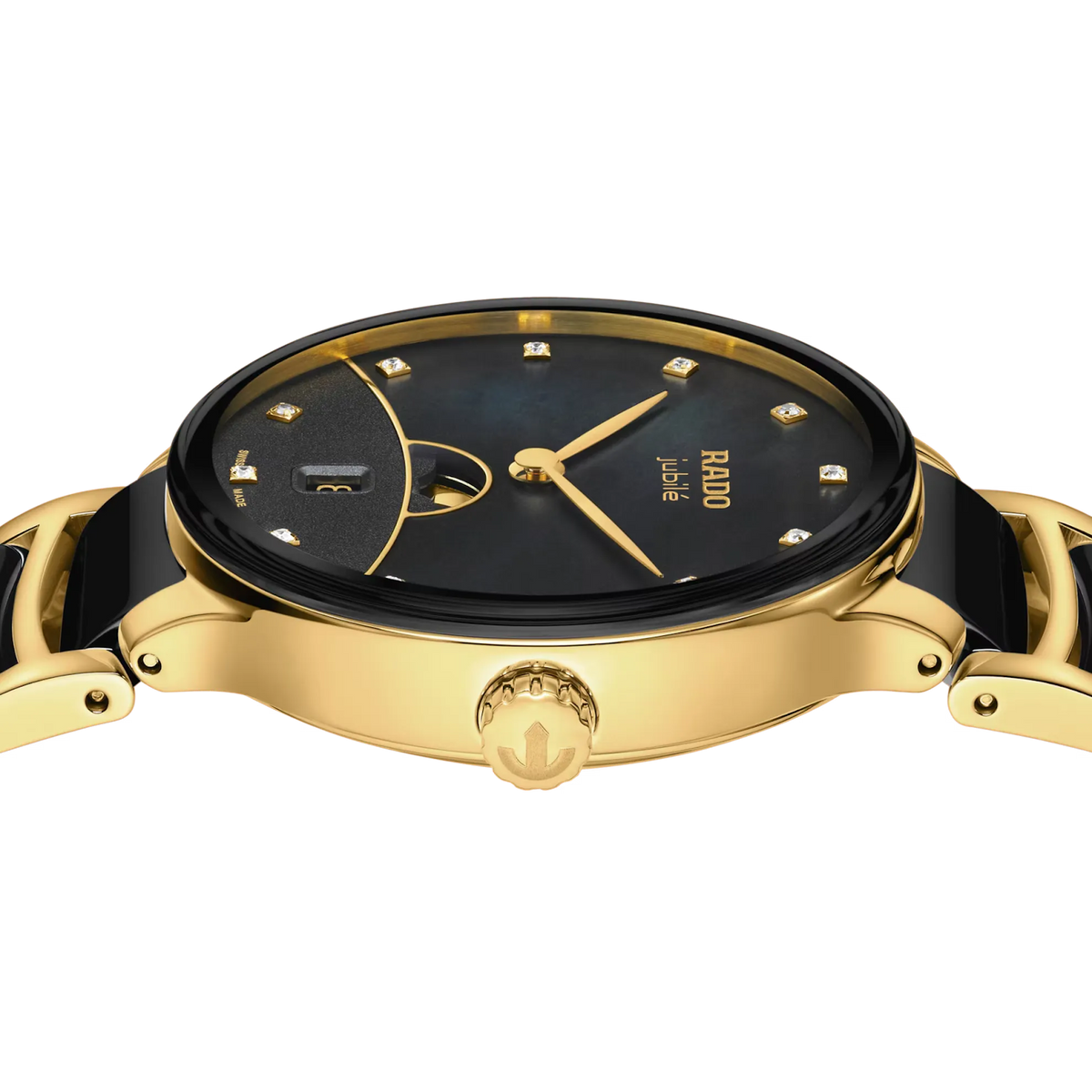 Rado Centrix Stainless Steel with Yellow Gold PVD for Women R30233942