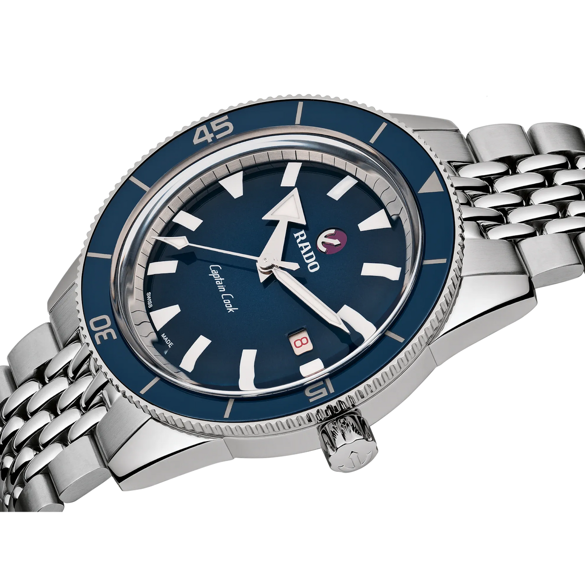 Rado Captain Cook Stainless Steel with Black High-Tech Ceramic Rotating Bezel Insert for Men R32505203