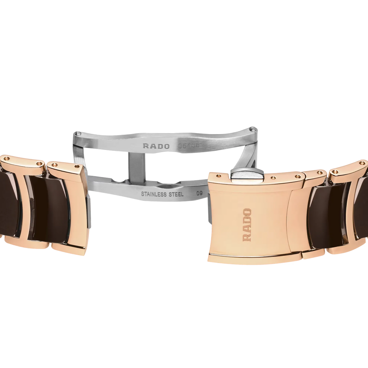 Rado Centrix Stainless Steel with Rose Gold PVD for Women R30232902