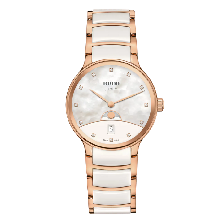 Rado Centrix Stainless Steel with Rose Gold PVD for Women R30232922