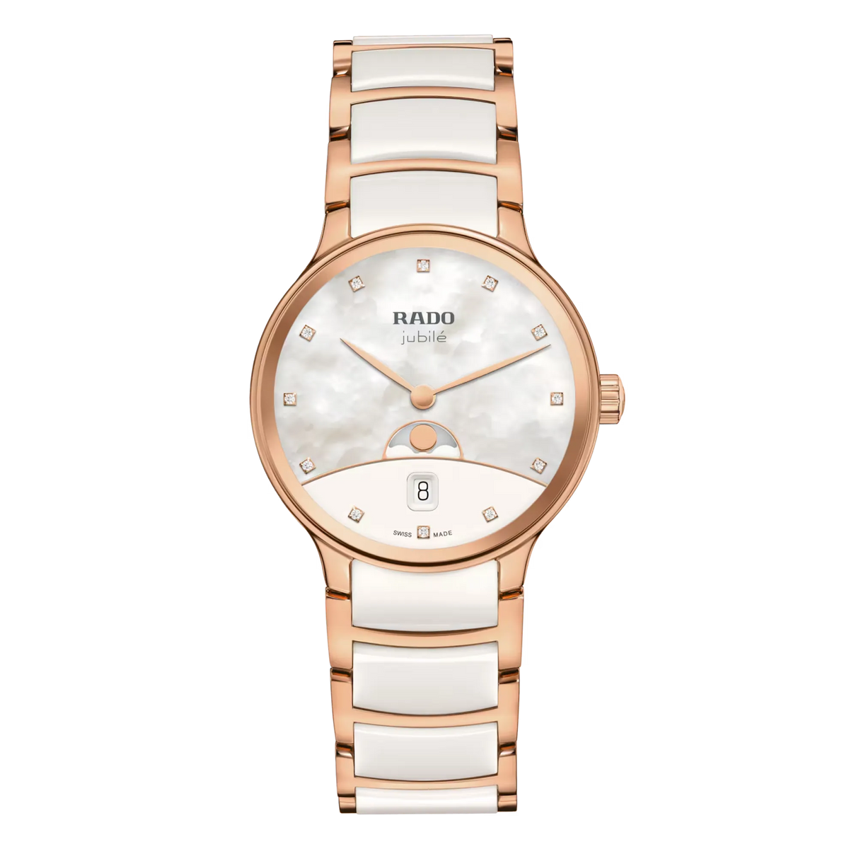 Rado Centrix Stainless Steel with Rose Gold PVD for Women R30232922